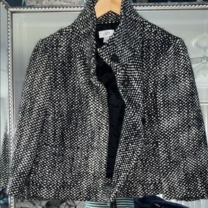 EUC LOFT Black & White Tweed Jacket